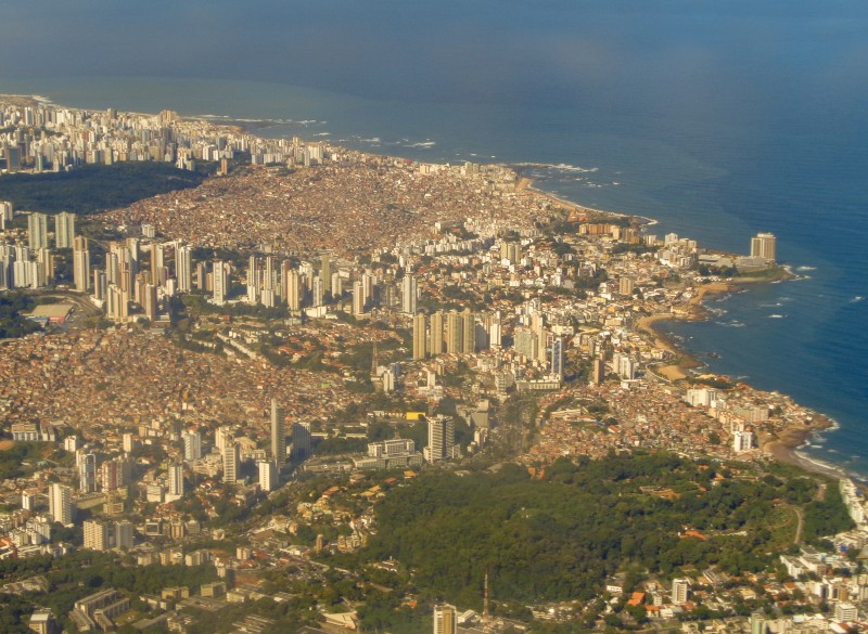 Vue aérienne du Brésil